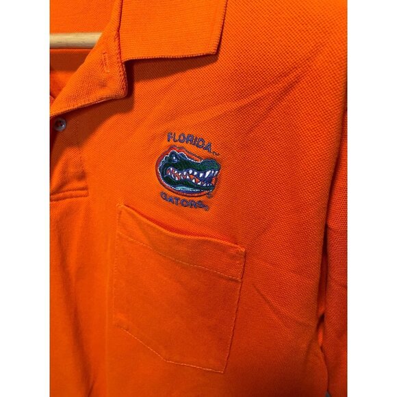 University of Florida Gator Logo Orange Collared Golf Shirt Sz M - Picture 4 of 9